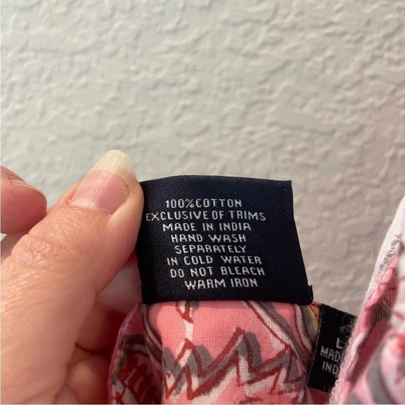 "Rosewater Reverie" Madison Mathews Boho Maxi Dress Backless Cotton Dress Large - Picture 11 of 14